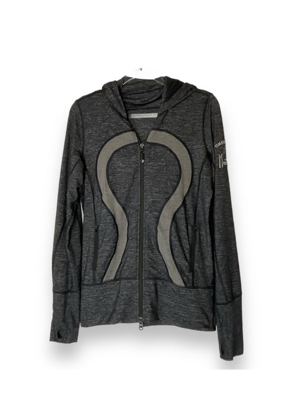 lululemon athletica Dark Gray Sculpted Zip Hoodie Jacket Size 6.